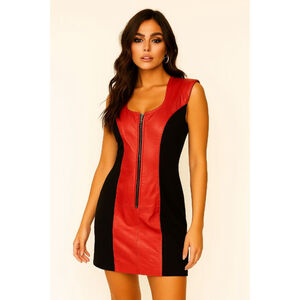 Vintage Women's CHIA Dress Size S Red and Black